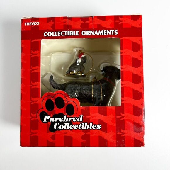 Labrador Ornaments Purebred Collectibles KMart NOS Dogs Boxed Set Of 2 Labrador - Picture 3 of 7